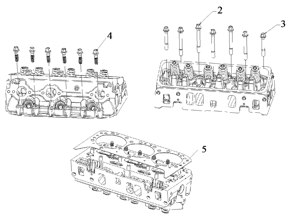 Engine Service Parts - Cylinder Gasket And Hardware Diagram and Parts List for 076138-00  Briggs and Stratton Generator